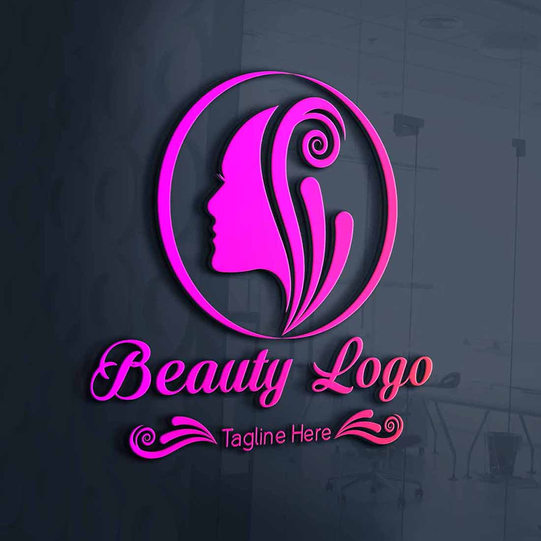 Beauty Logo Design | 100% Editable Illustrator Template cover image.