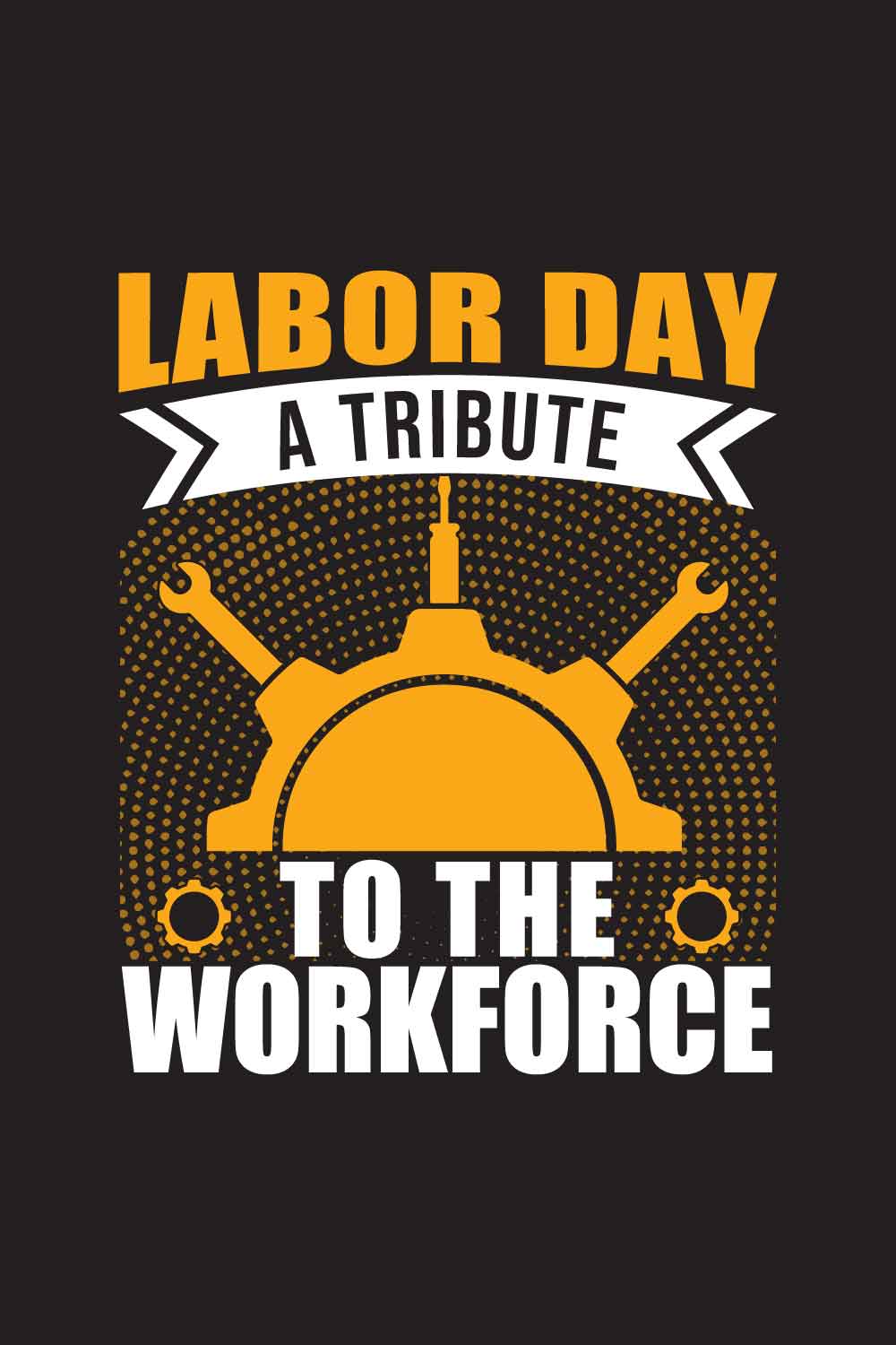 labor day Vintage & Vector T-Shirt Design pinterest preview image.