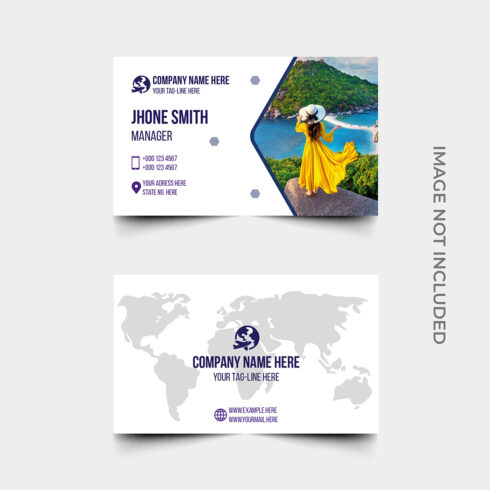 Creative Business card Design Template cover image.