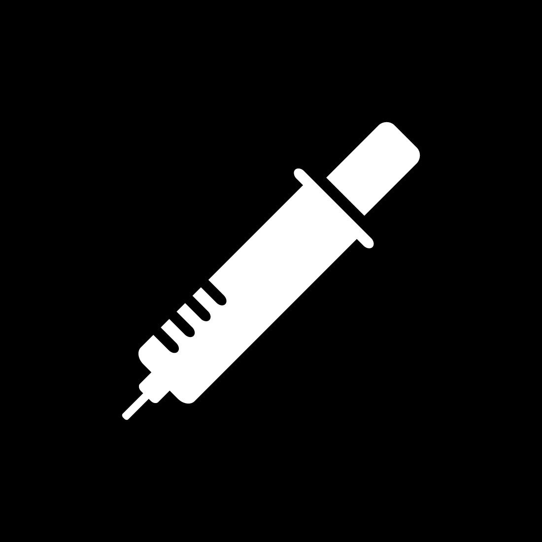 Medical Syringe Injection Logo design Concept, Vector illustration preview image.