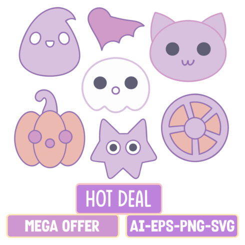 Happy Halloween Mega Bundle Offer Halloween Vector Pack Halloween Tshirt and Bulk Offer Halloween Bundle cover image.