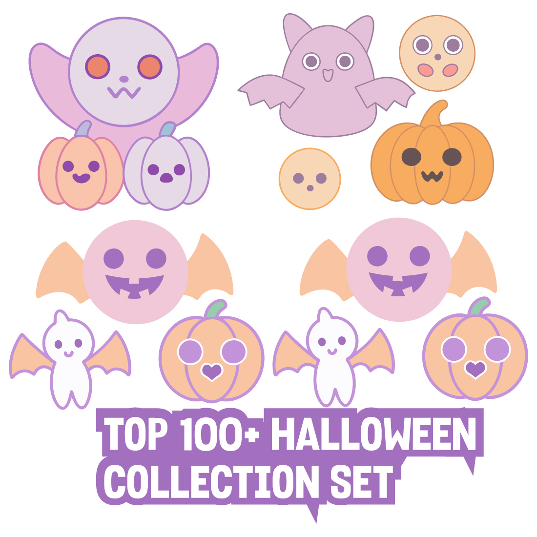 100+ Happy Halloween Mega Bundle Offer Halloween Vector Pack Halloween Tshirt and Bulk Offer Halloween Bundle preview image.