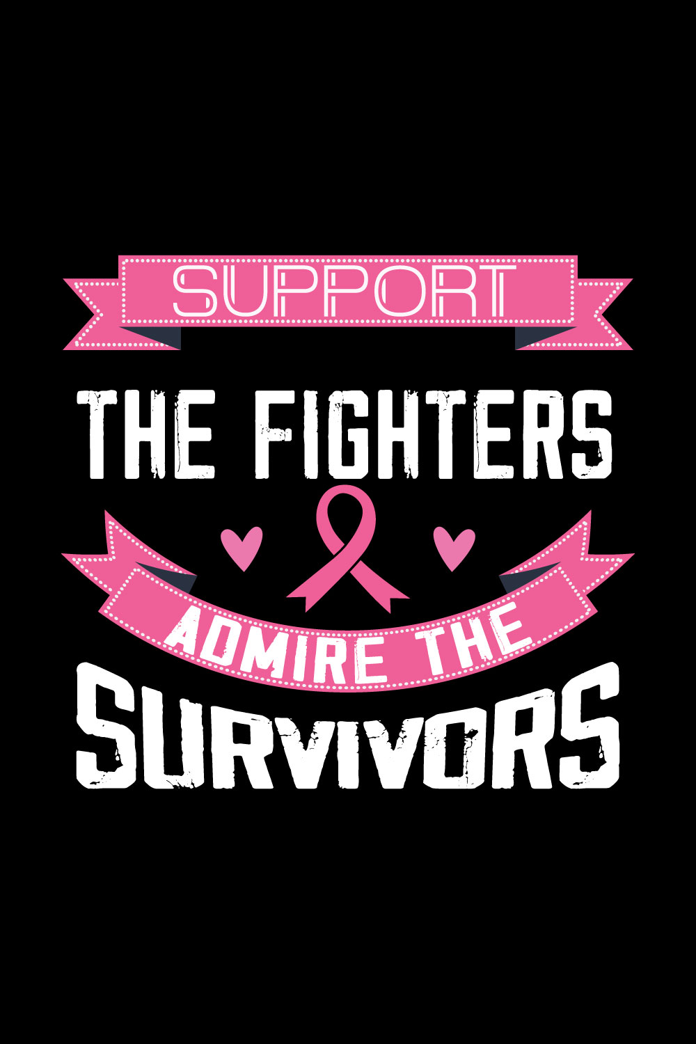 cancer awareness t-shirt design pinterest preview image.