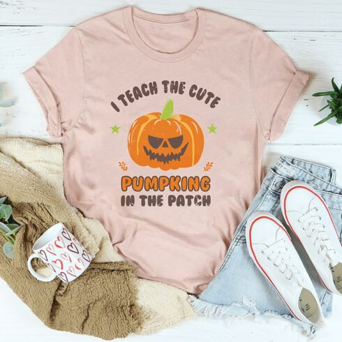 Halloween Pumpking Tshirt Design cover image.