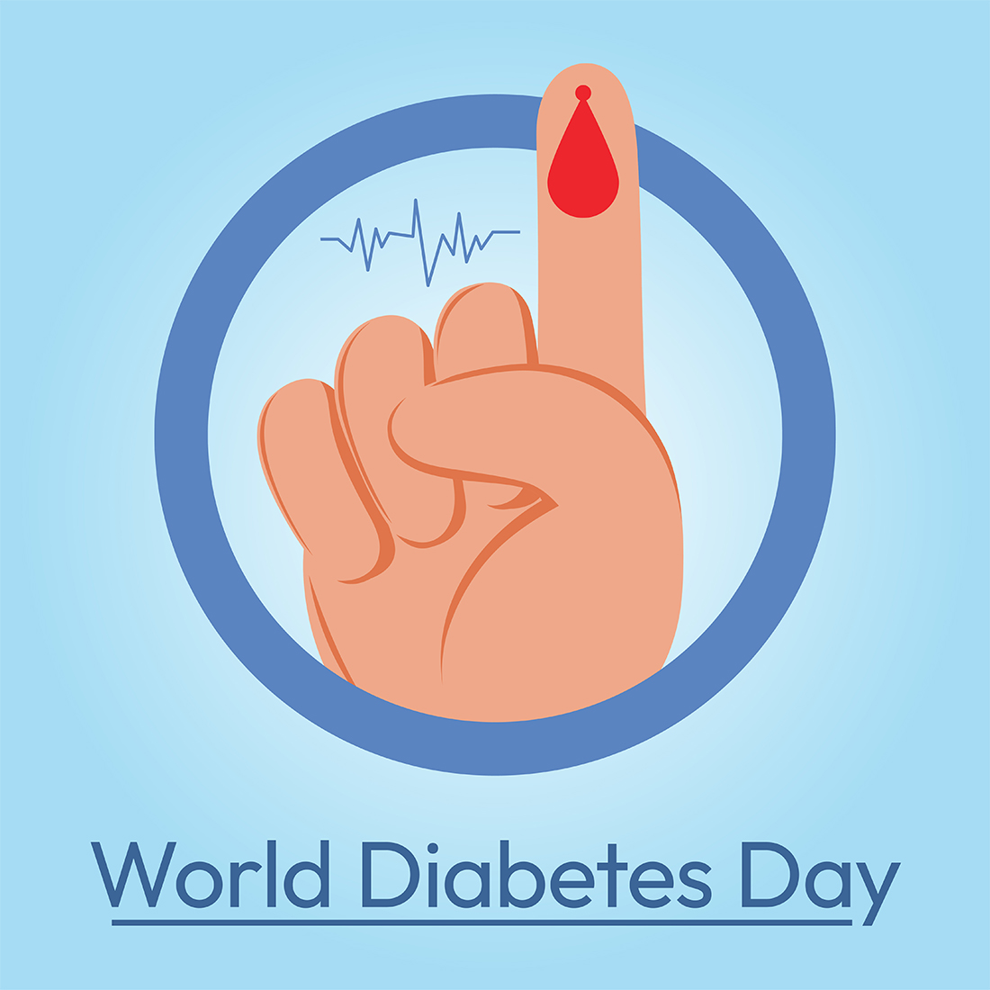 World Diabetes Day 3 Templates Design cover image.