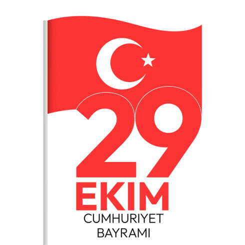 29 Ekim Turkish Republic Day Design cover image.