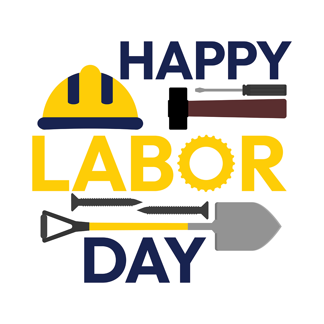 Labor day design templates cover image.