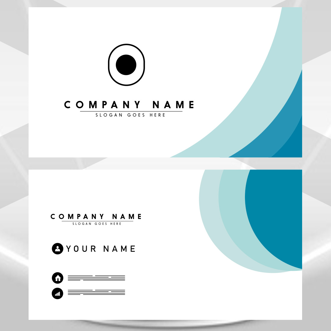 Modern Unique Business Card Design cover image.