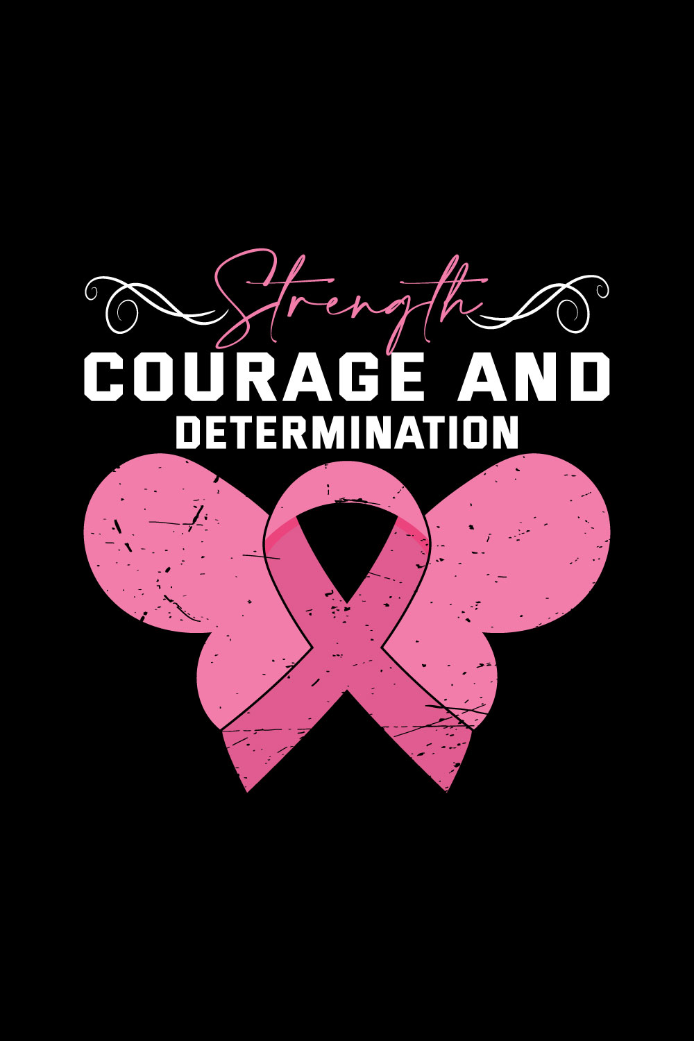 cancer awareness t-shirt design pinterest preview image.