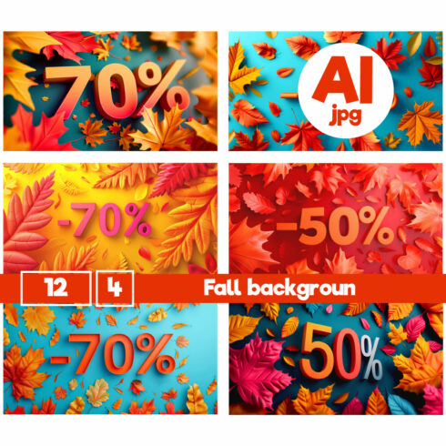 Fall background for sale in 3d cover image.