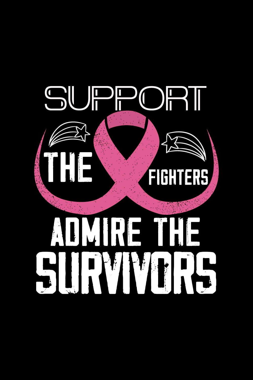 cancer awareness t-shirt design pinterest preview image.