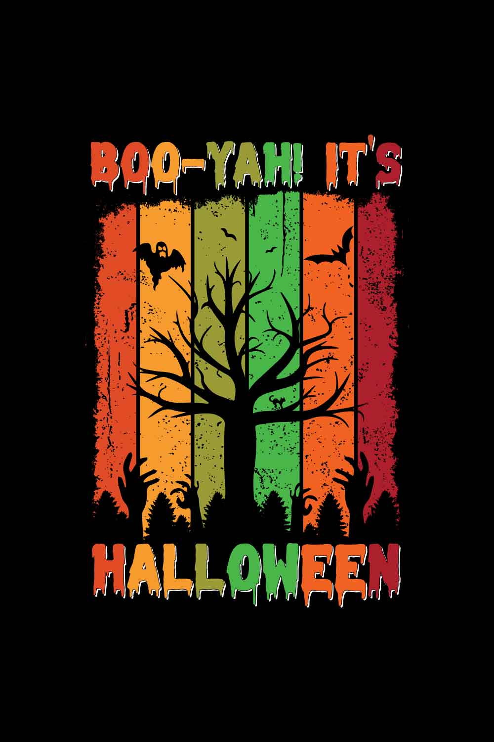 Halloween t shirt design pinterest preview image.