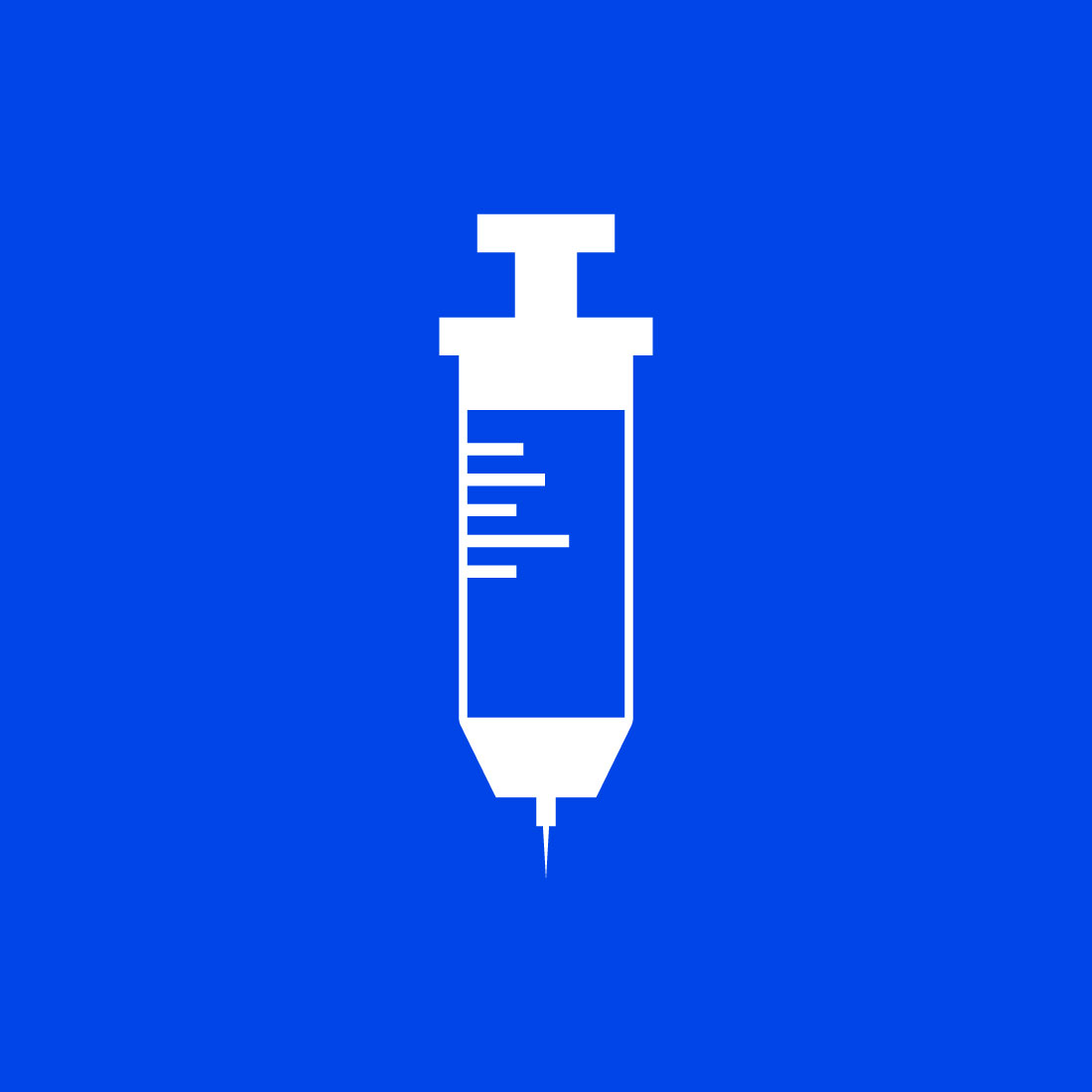 Medical Syringe Injection Logo design Concept, Vector illustration preview image.