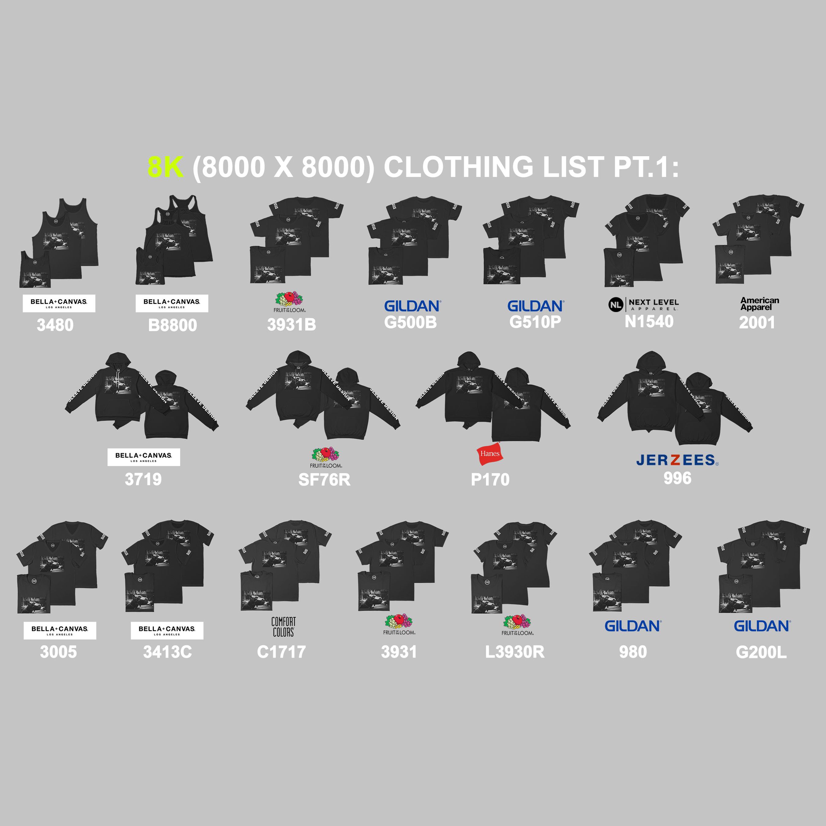 Streetwear Mockup Bundle Templates preview image.