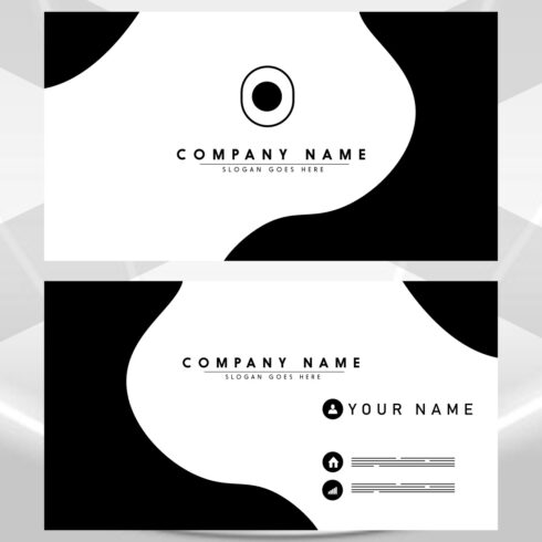 Modern Unique Business Card Design cover image.