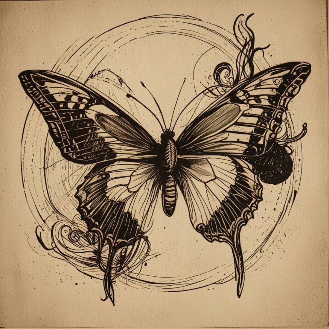Tattoo Set #9 SCETCHES – Insects 43 sketches preview image.