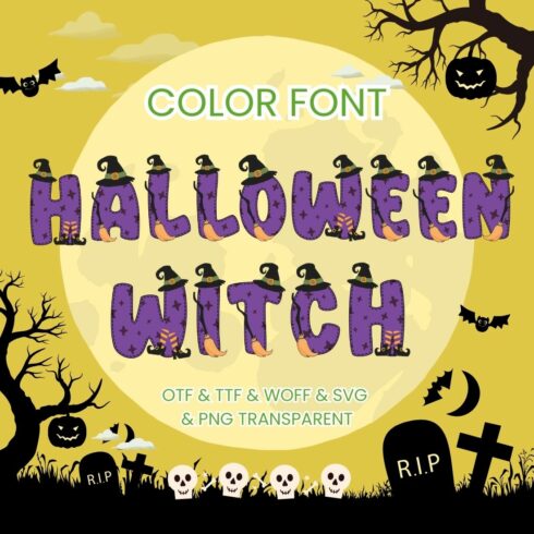 Halloween Witch Font cover image.