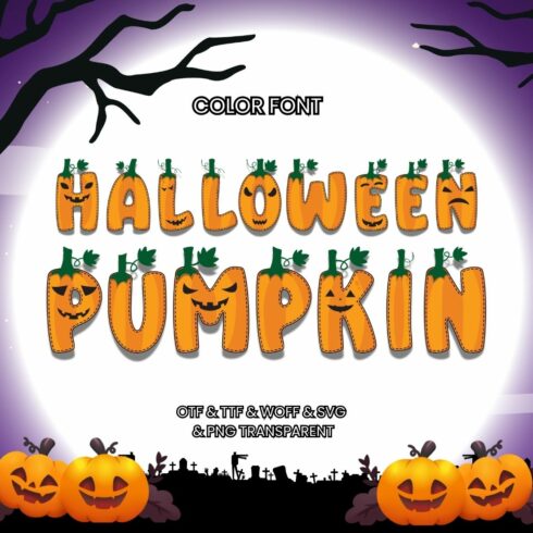 Halloween Pumpkin Font cover image.