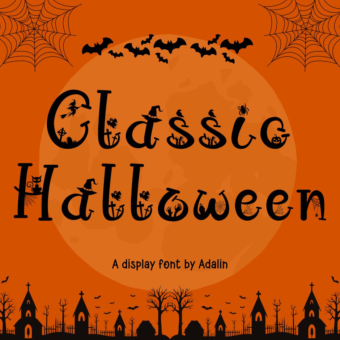 Classic Halloween Font cover image.