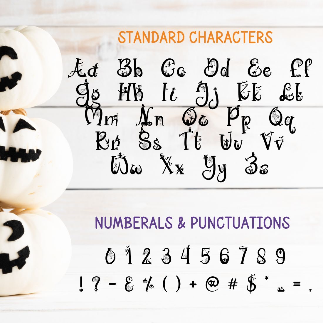 Classic Halloween Font preview image.