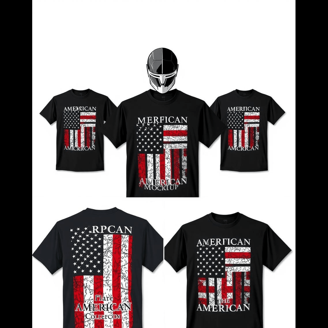 American T Shirt Mockups cover image.