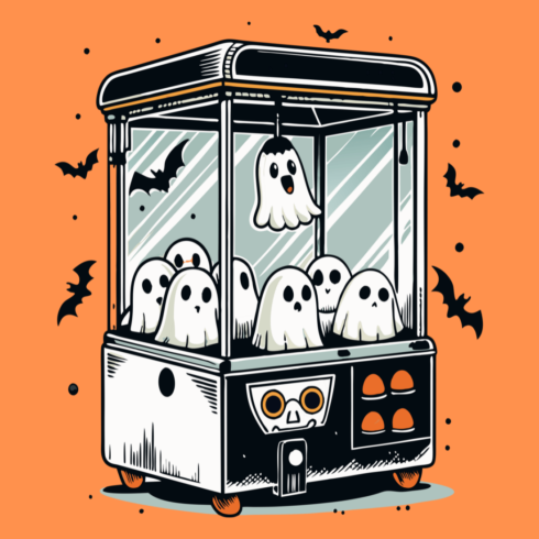 Halloween Ghost Claw Machine cover image.