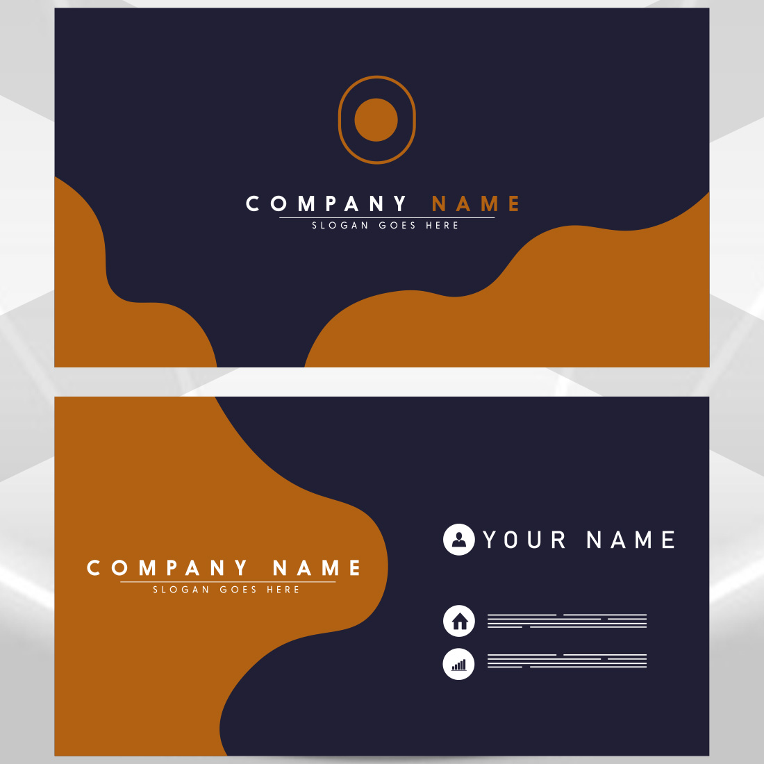 Modern Unique Business Card Design preview image.