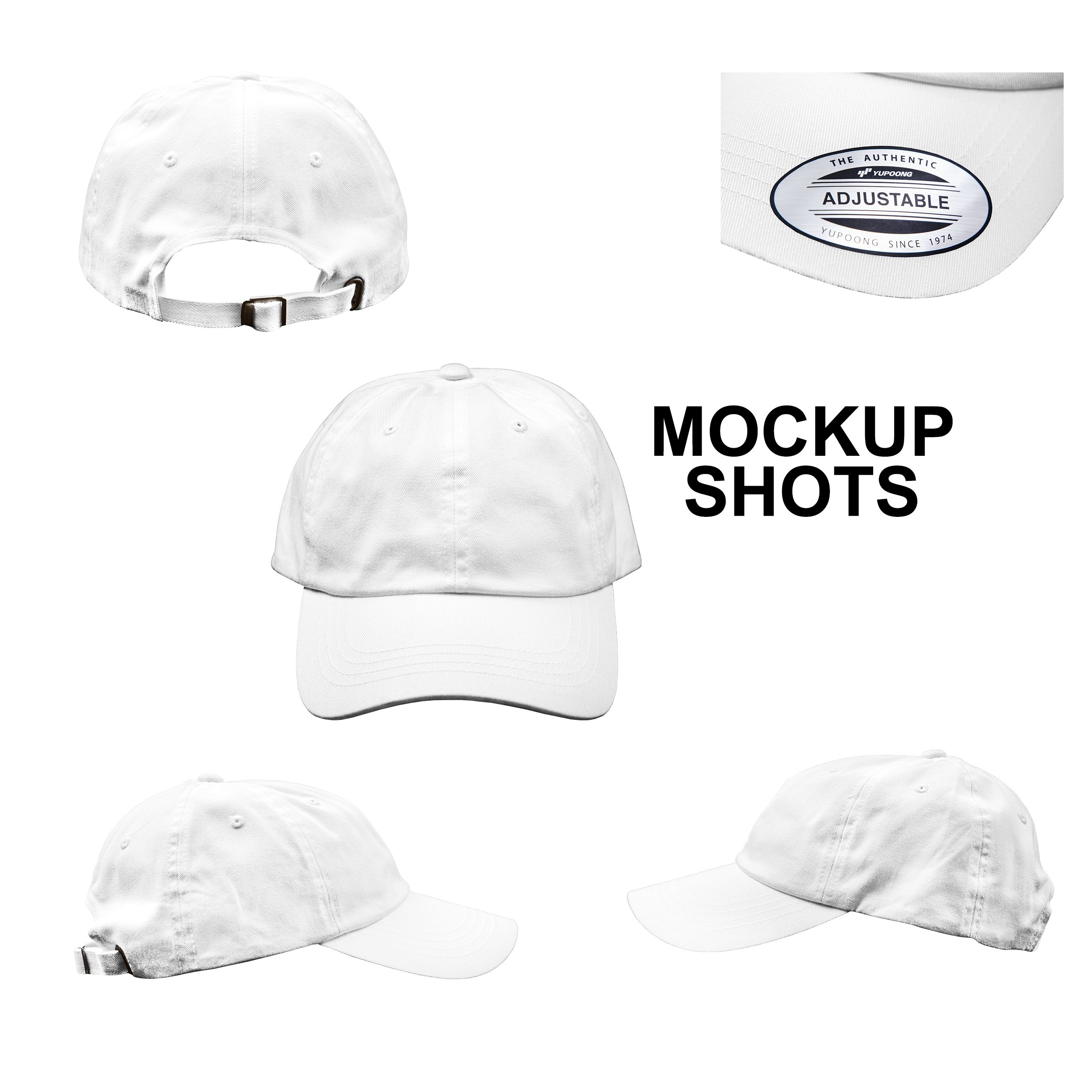 Yupoong 6245CM Dad Cap Mockup preview image.