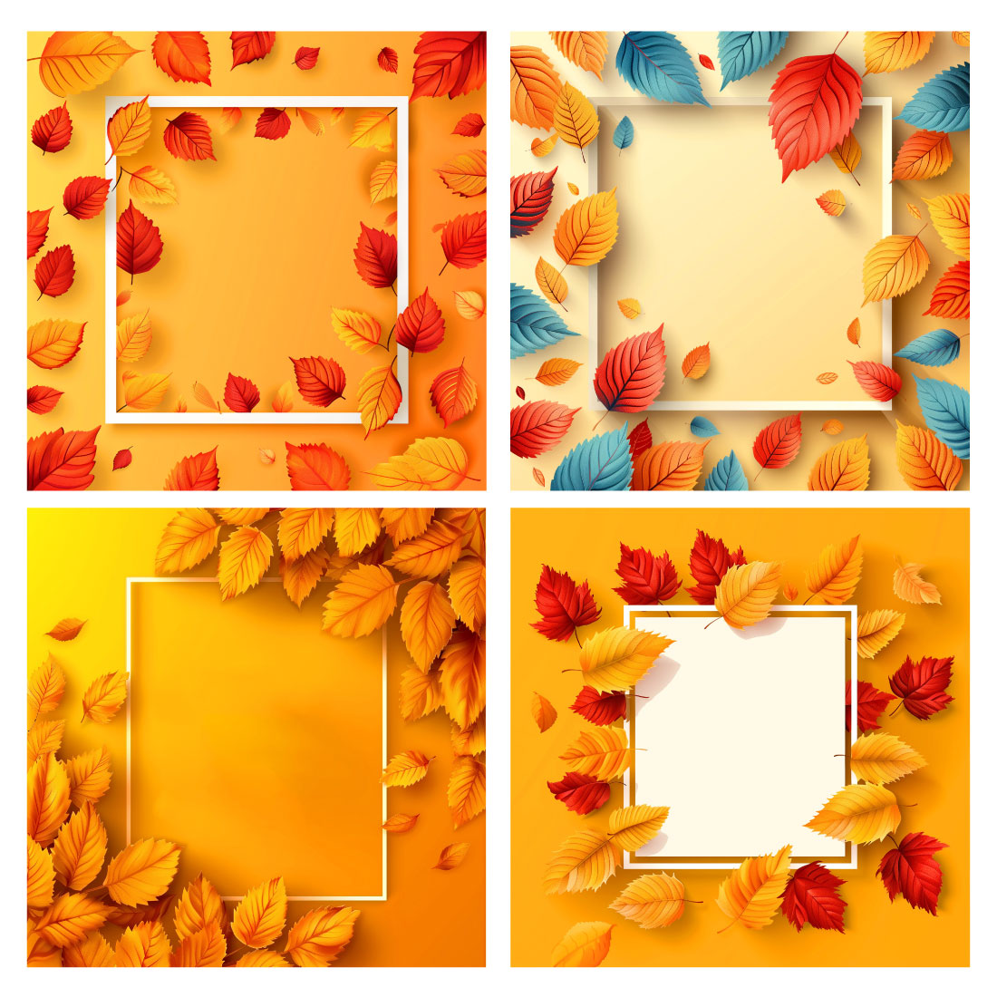 A set of Fall backgrounds for sale preview image.