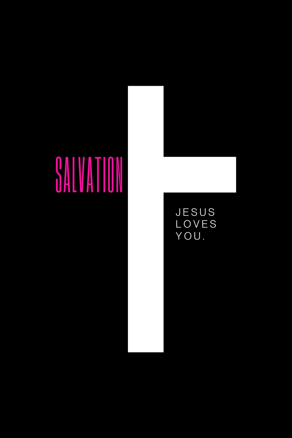 Salvation Jesus Loves You Design SVG, PNG pinterest preview image.