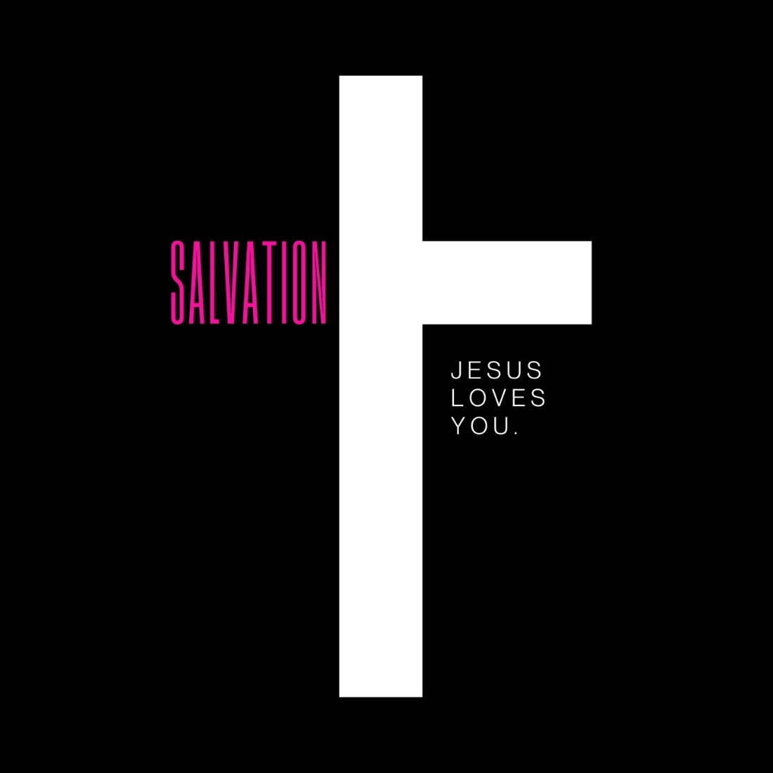 Salvation Jesus Loves You Design SVG, PNG cover image.