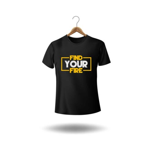 Motivational trendy typography t-shirt design with high quality cover image.