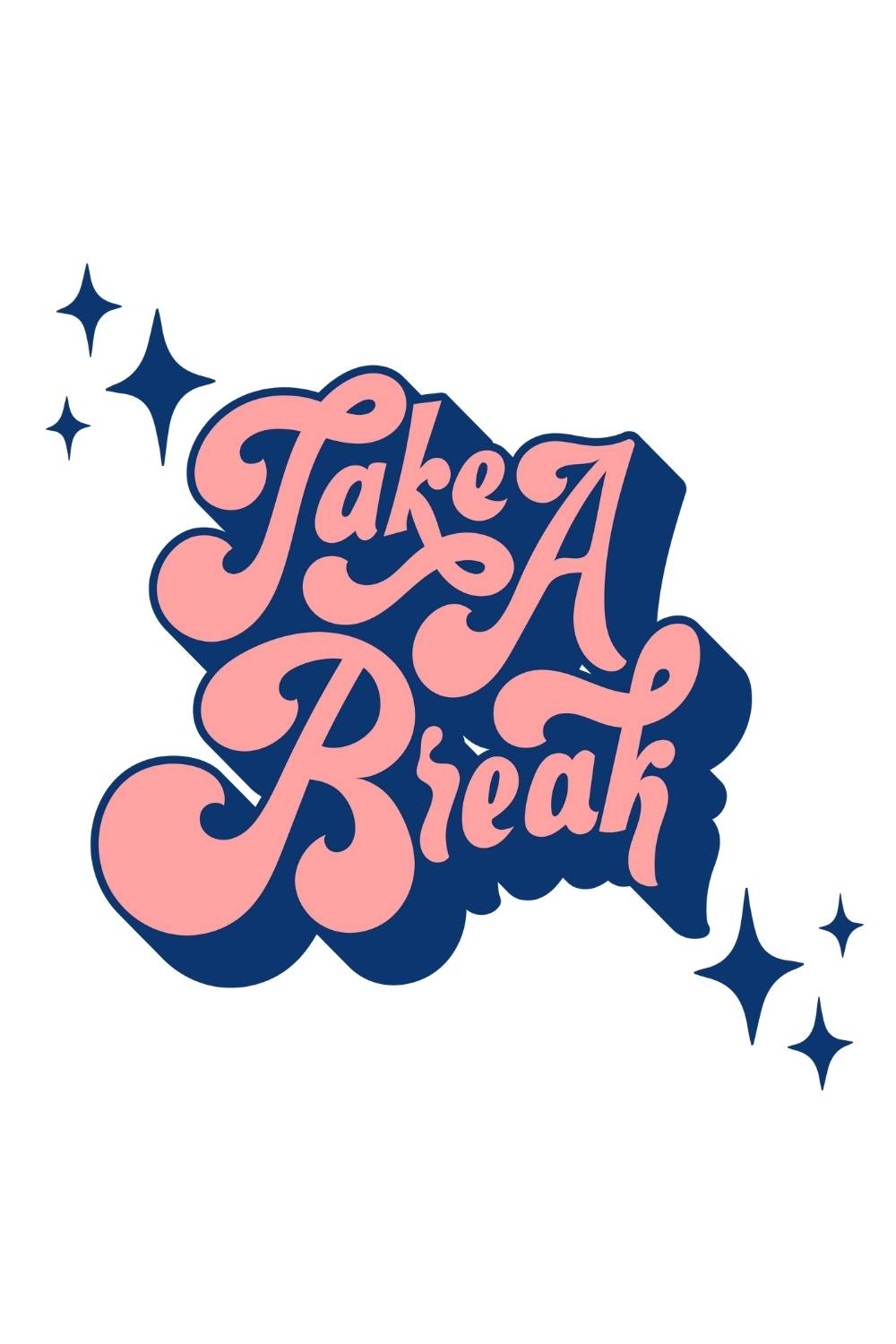 Take A Break Design SVG, PNG pinterest preview image.