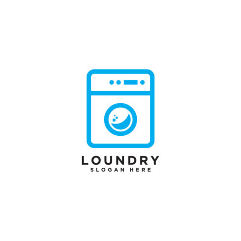 icon vector laundry logo vector cover image.