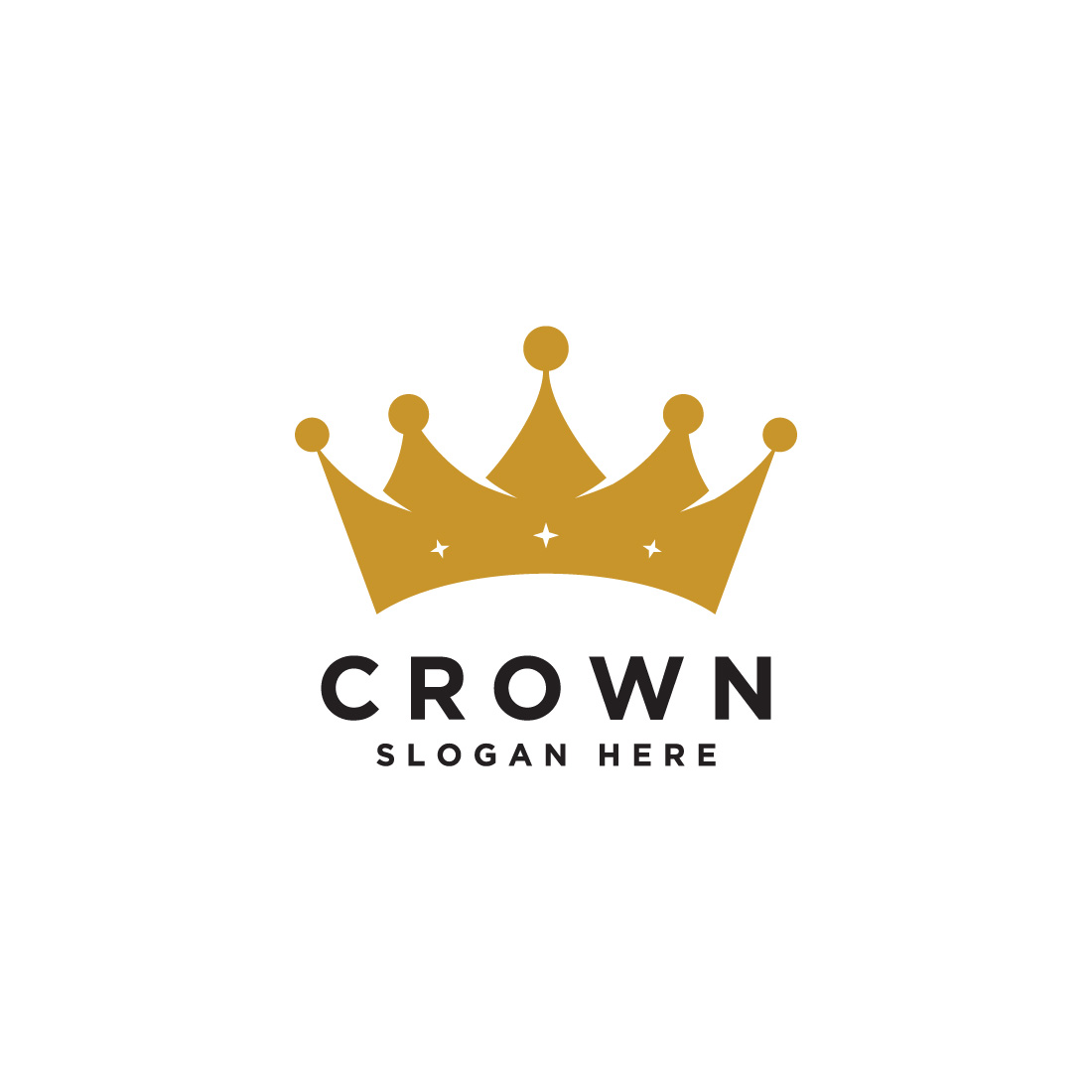 crown vector design icon template preview image.