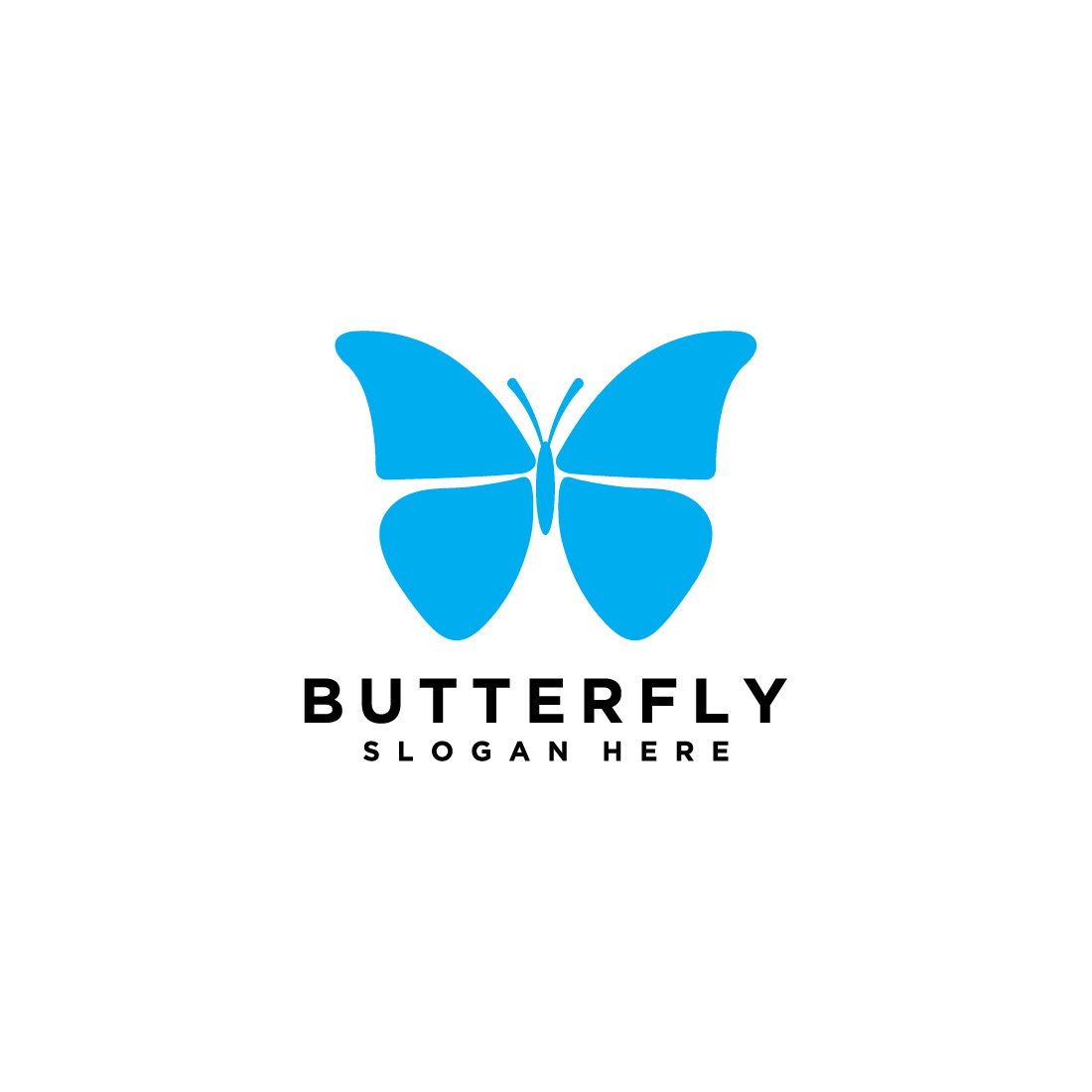 butterfly animal design vector preview image.