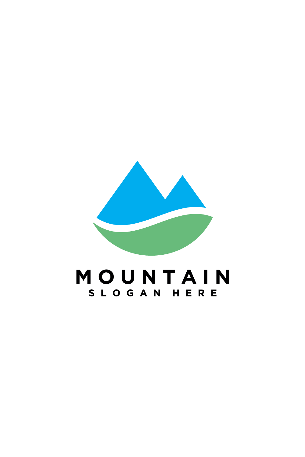 mountain design vector template pinterest preview image.