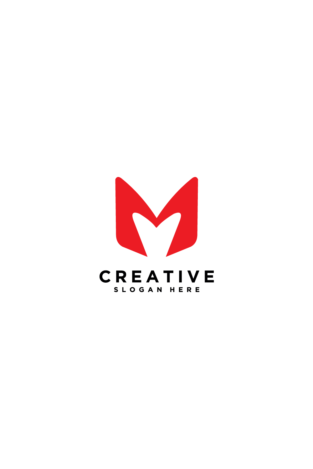 m letter logo pinterest preview image.