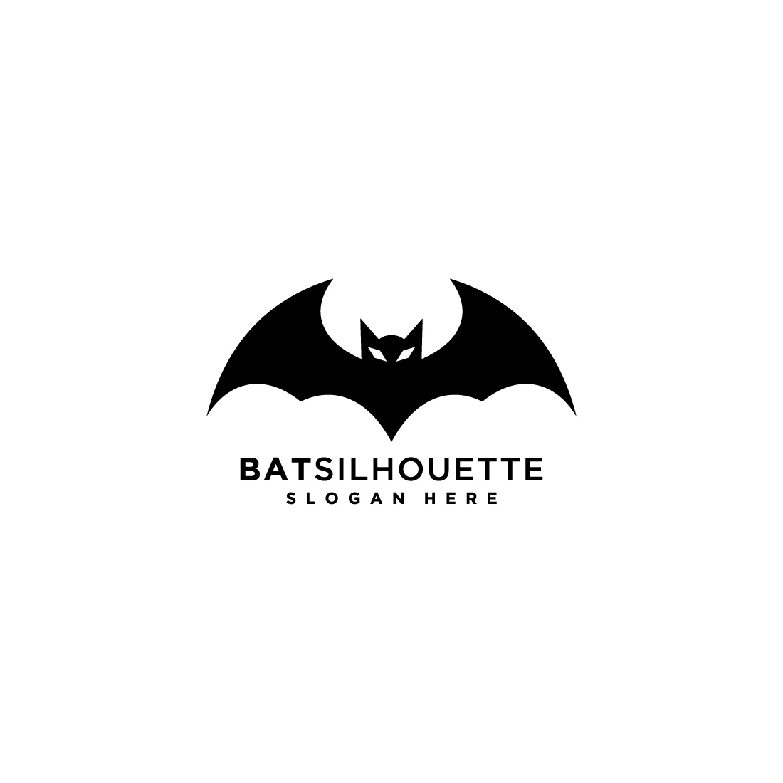 bat silhouettes animal vector design cover image.