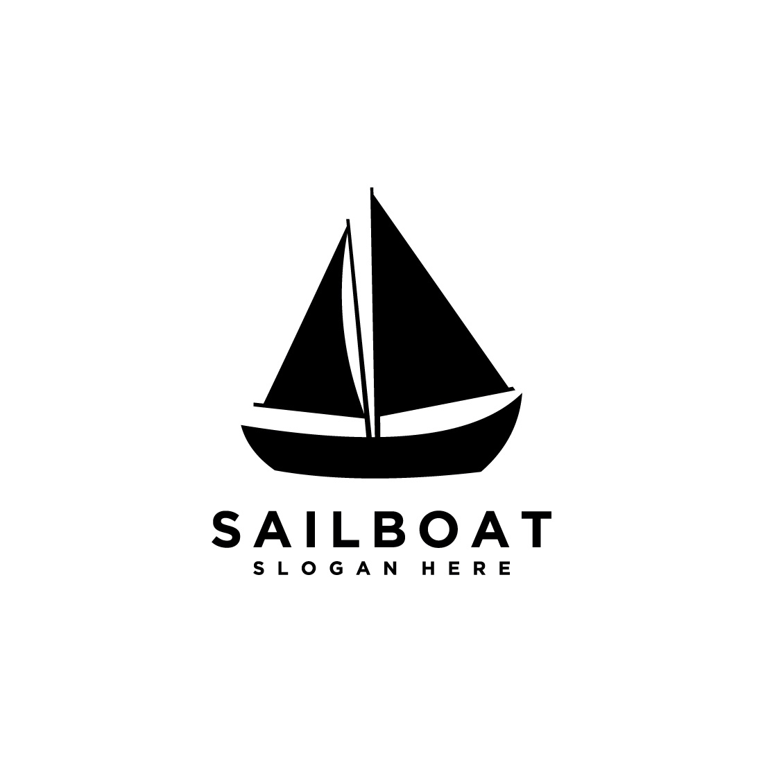 sailing yacht vector design cover image.