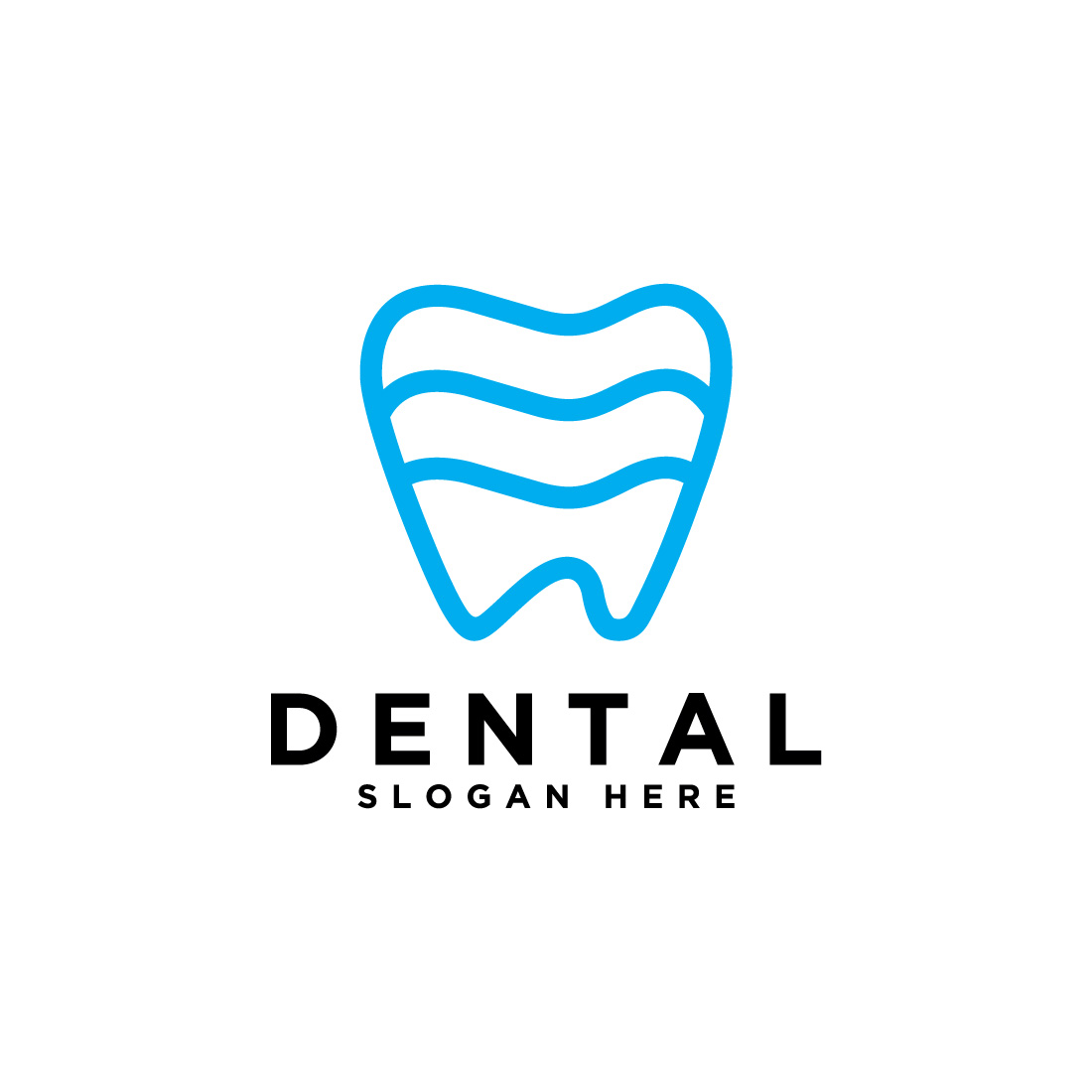 dental care vector line style preview image.