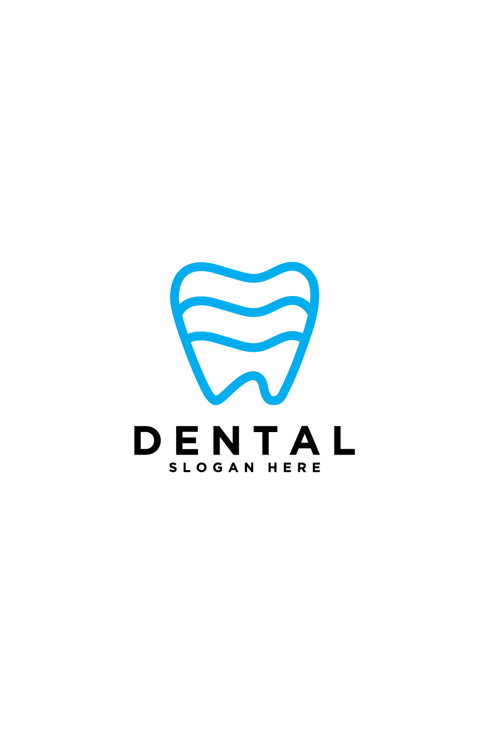 dental care vector line style pinterest preview image.