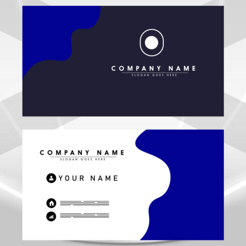 Modern Unique Business Card Design cover image.