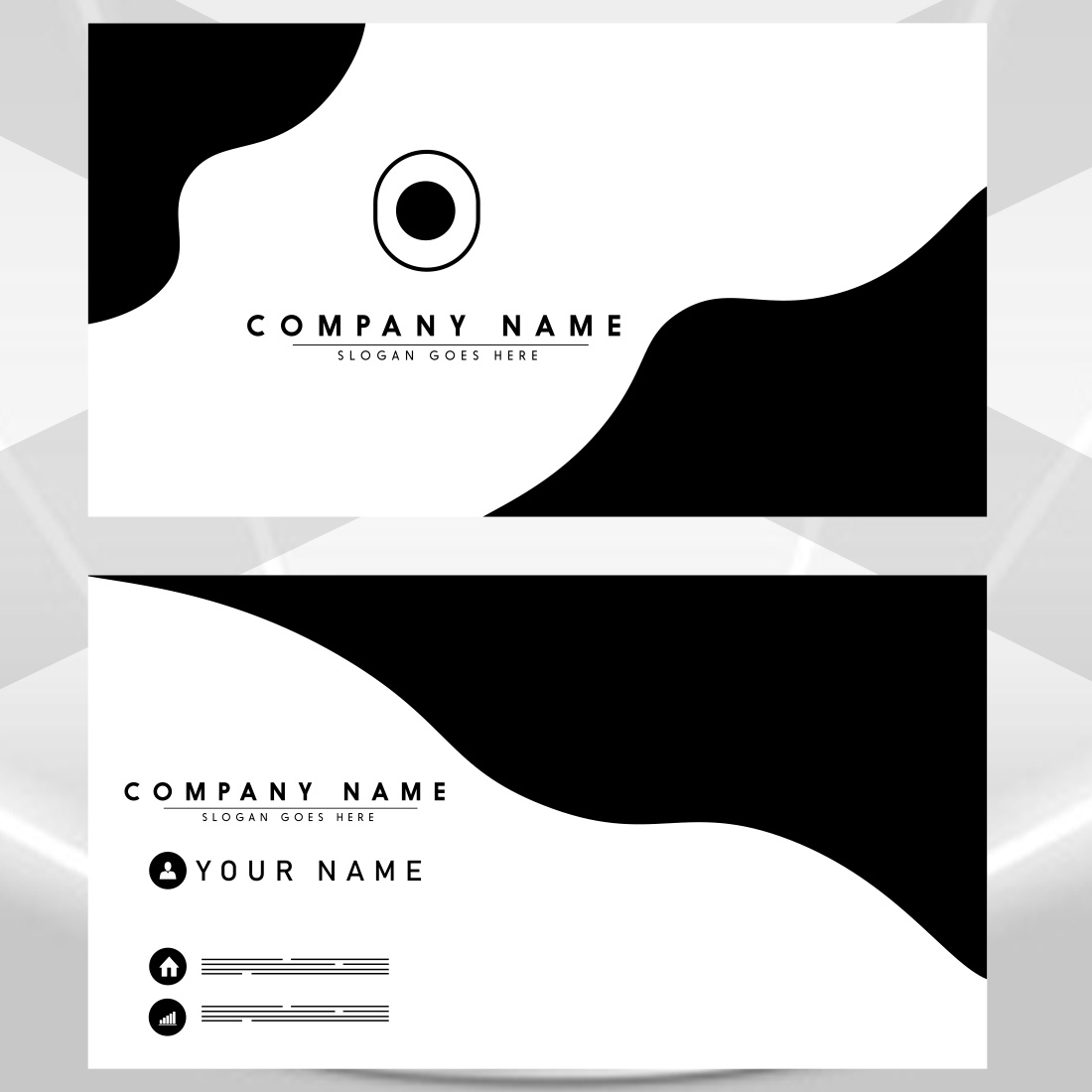 Modern Unique Business Card Design cover image.