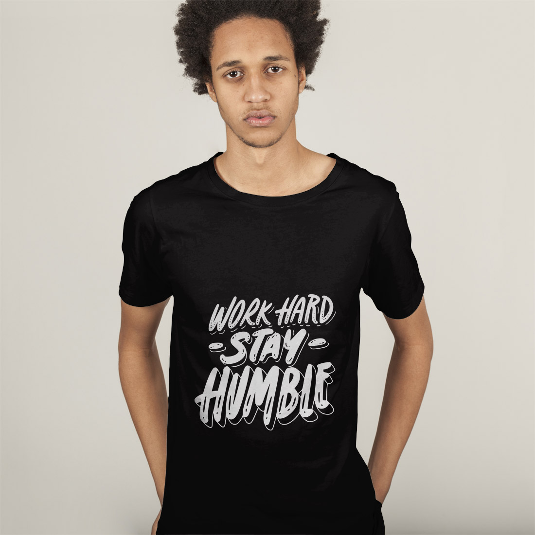 Work Hard Stay Humble Design SVG, PNG preview image.