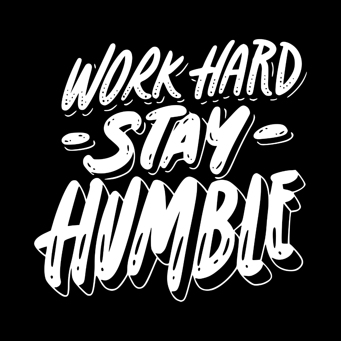 Work Hard Stay Humble Design SVG, PNG cover image.