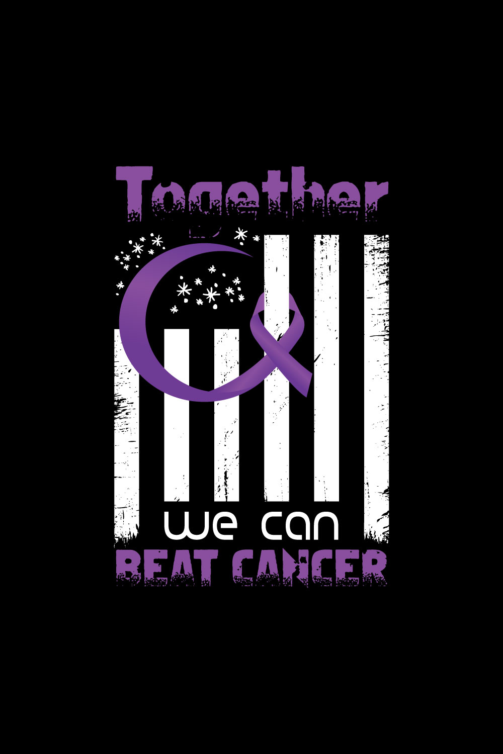 cancer awareness t-shirt design pinterest preview image.