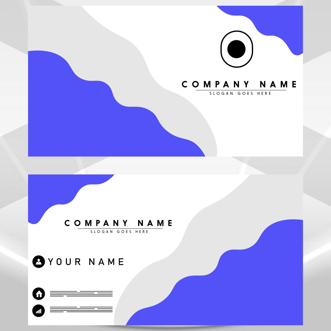 Modern Unique Business Card Design cover image.