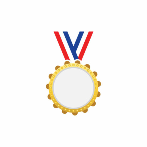 Ribbon Medal icon logo design Award logo, Vector design template cover image.