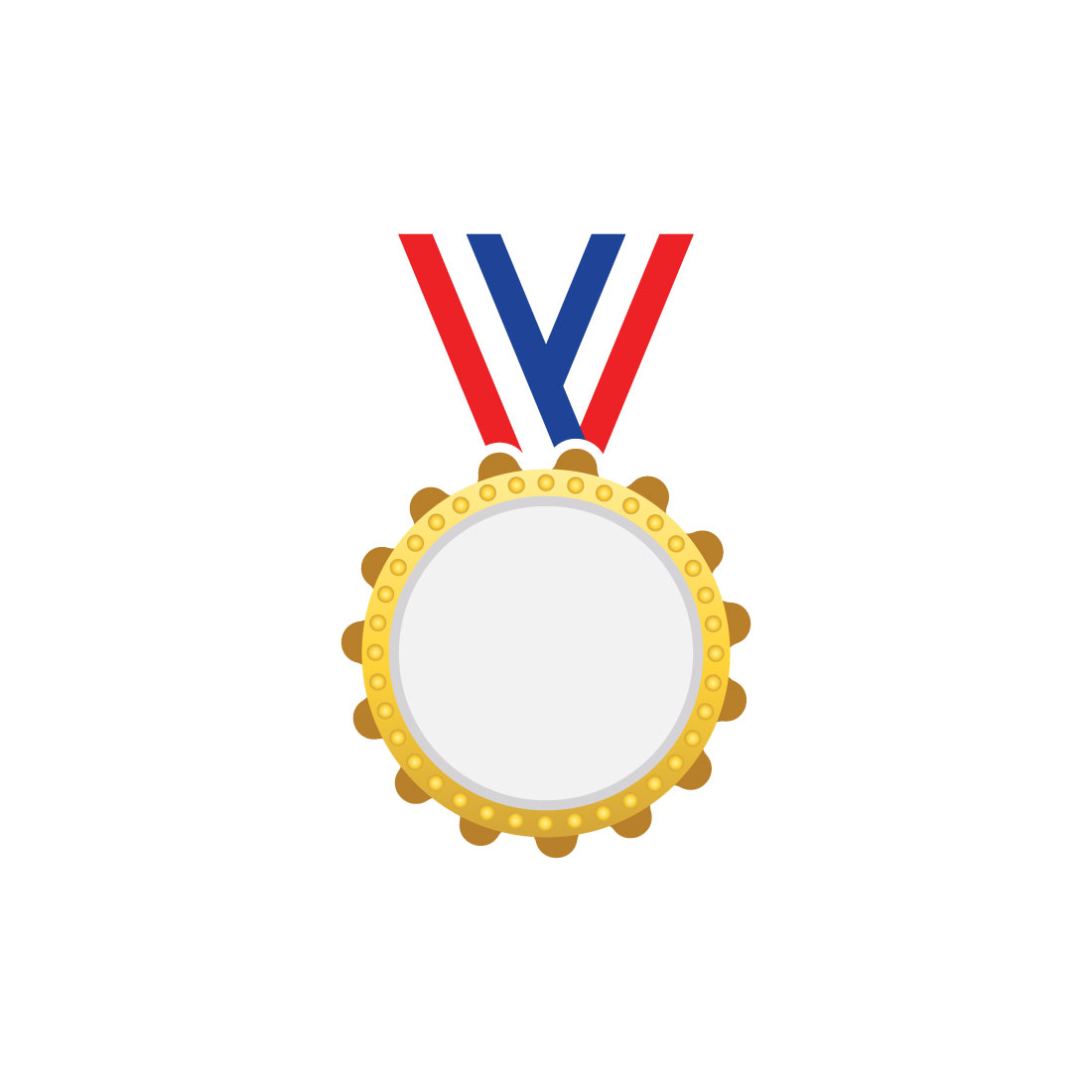 Ribbon Medal icon logo design Award logo, Vector design template cover image.